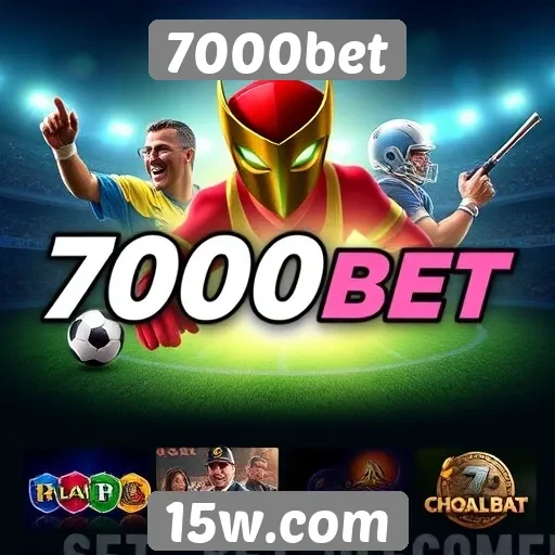 Variedade de jogos oferecidos no 7000bet